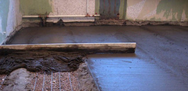 Как и чем выровнять бетонный пол